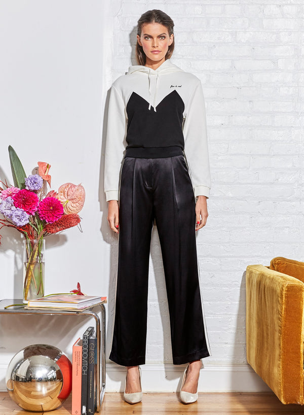 Ivory/black - Sweetheart Hoodie | Fleur du Mal - DEMO