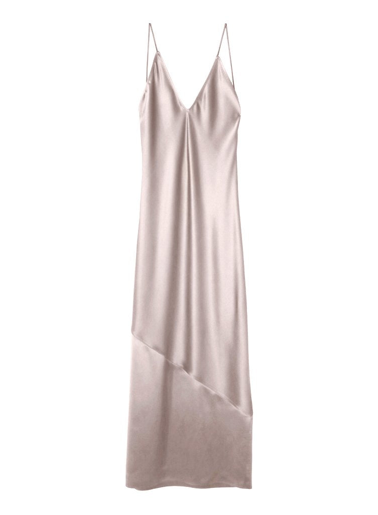 Champagne - Silk Bias Gown | Fleur du Mal - DEMO