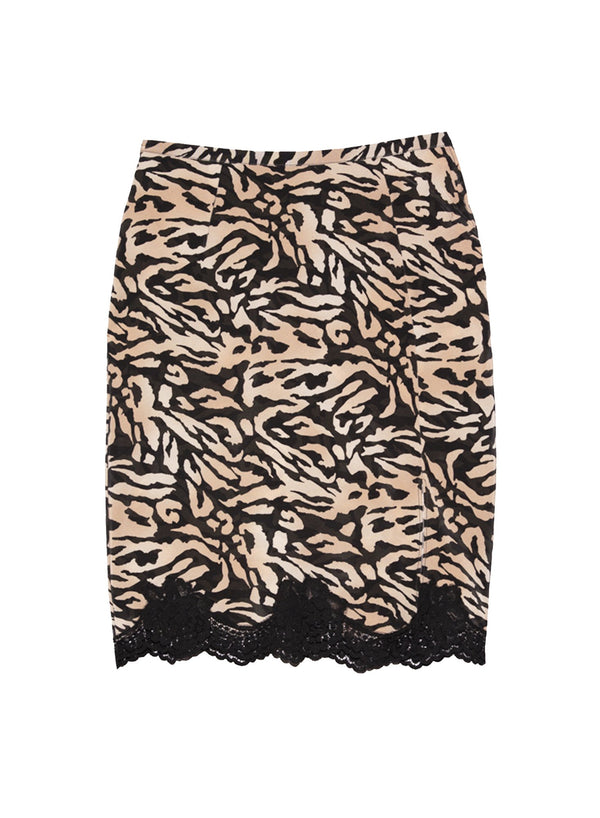Tiger - James Lace Slip Skirt | Fleur du Mal - DEMO