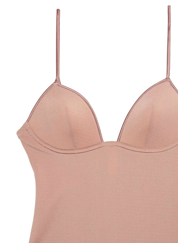 Tan - Cupped Nonwire Bodysuit | Fleur du Mal - DEMO