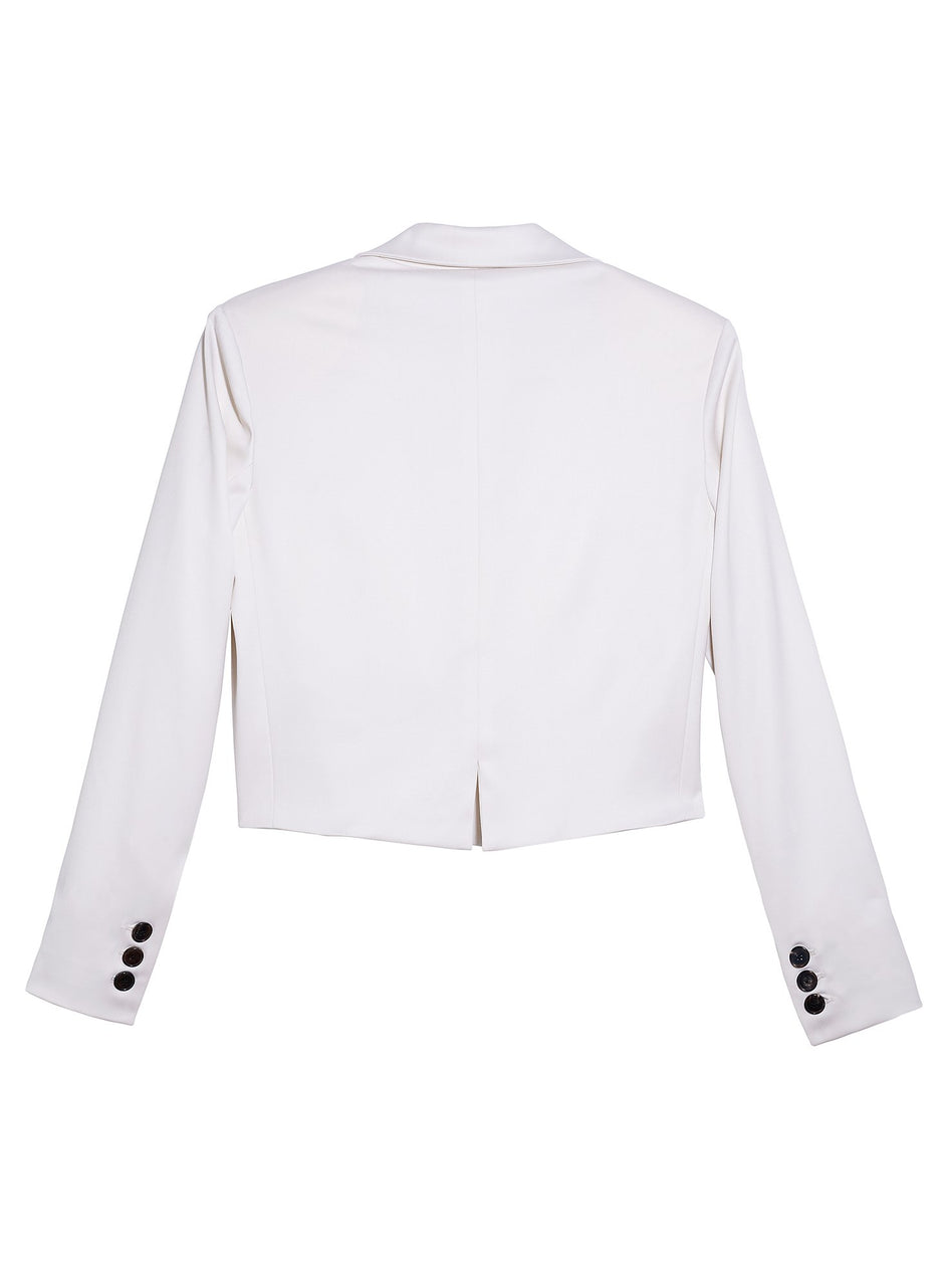 Ivory - Cropped Blazer | Fleur du Mal - DEMO