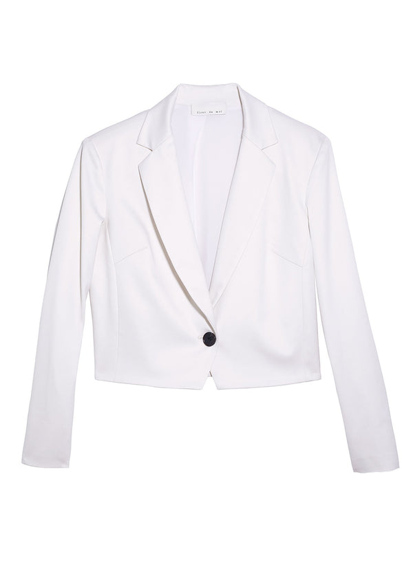 Ivory - Cropped Blazer | Fleur du Mal - DEMO