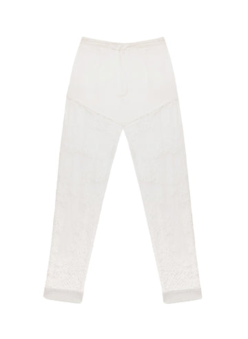 Creme - Cillis Lace Silk Combo PJ Pant | Fleur du Mal - DEMO