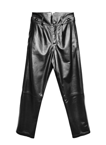 Black - Patent V-Yoke Pant | Fleur du Mal - DEMO