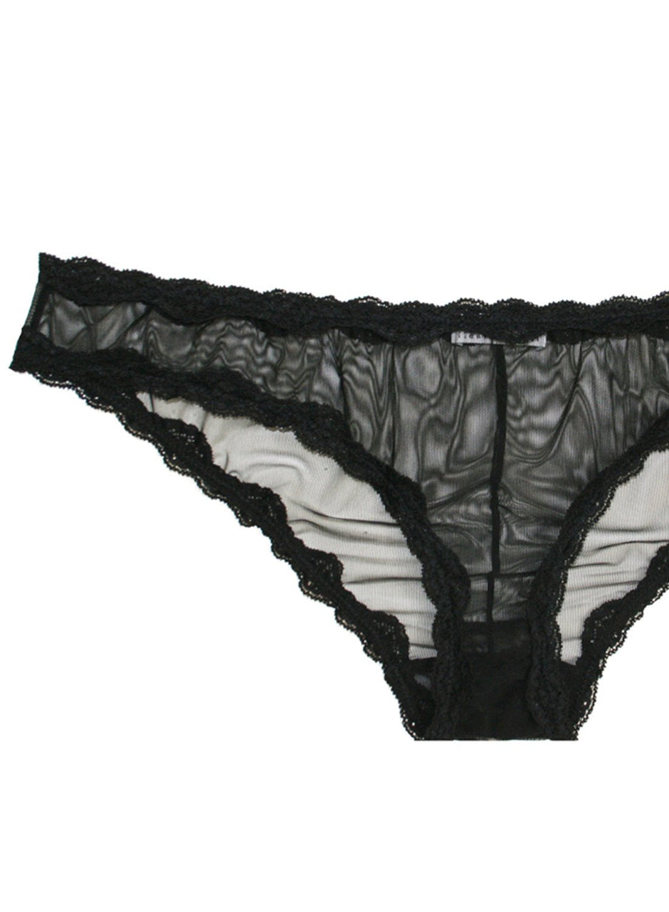 Black - Sheer Tulle Bikini | Fleur du Mal - DEMO