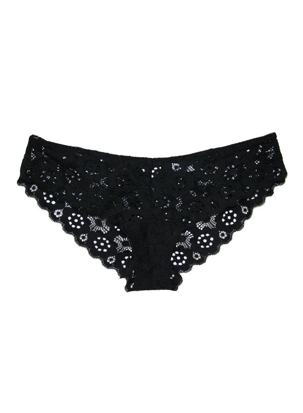 Black - Crochet Lace Cheeky | Fleur du Mal - DEMO