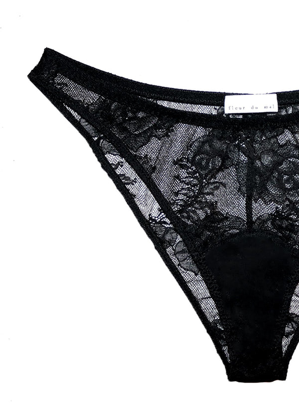 Black - Bouquet Lace Cheeky | Fleur du Mal - DEMO