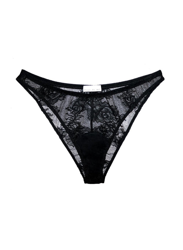 Black - Bouquet Lace Cheeky | Fleur du Mal - DEMO