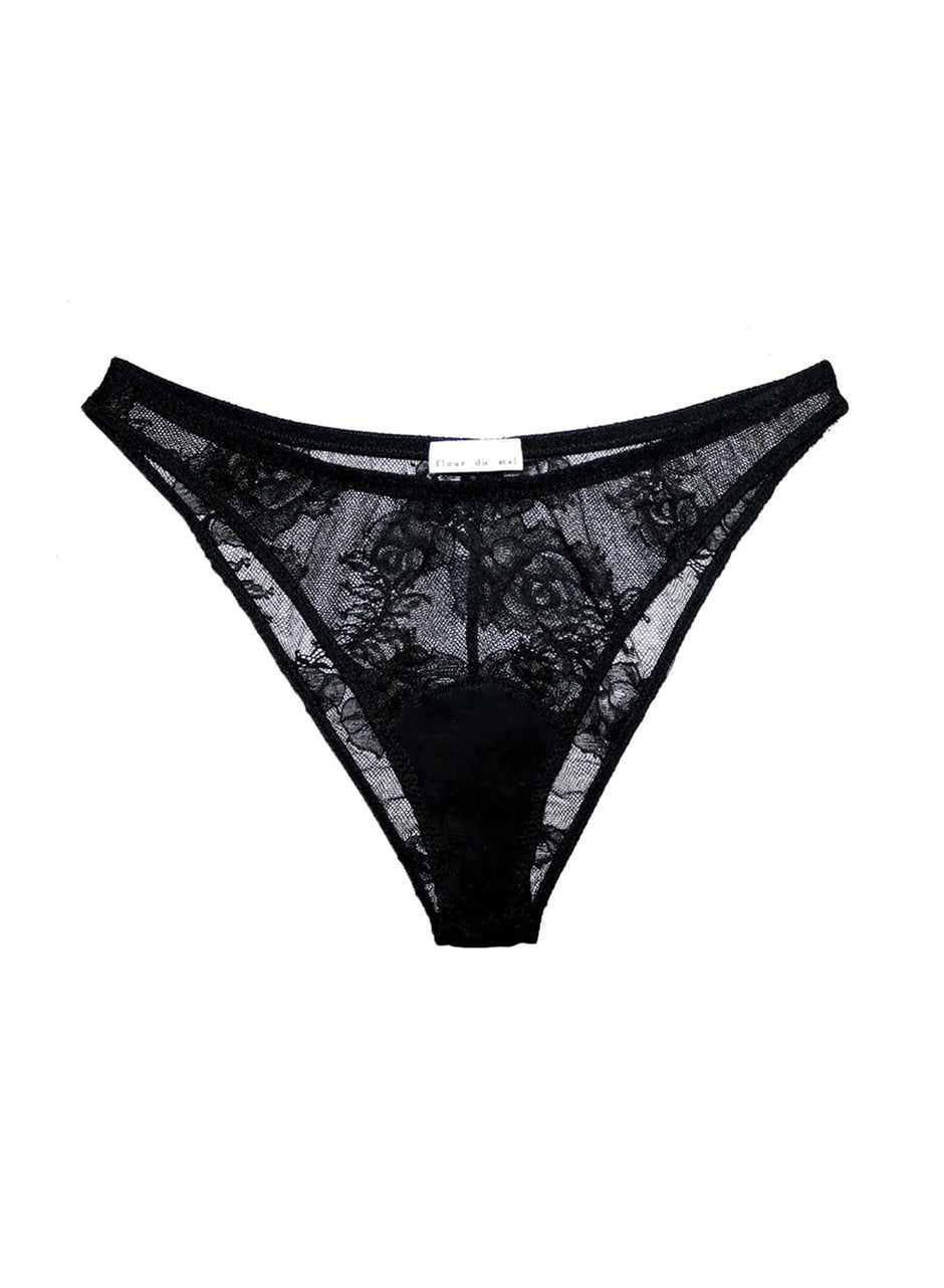 Black - Bouquet Lace Cheeky | Fleur du Mal - DEMO