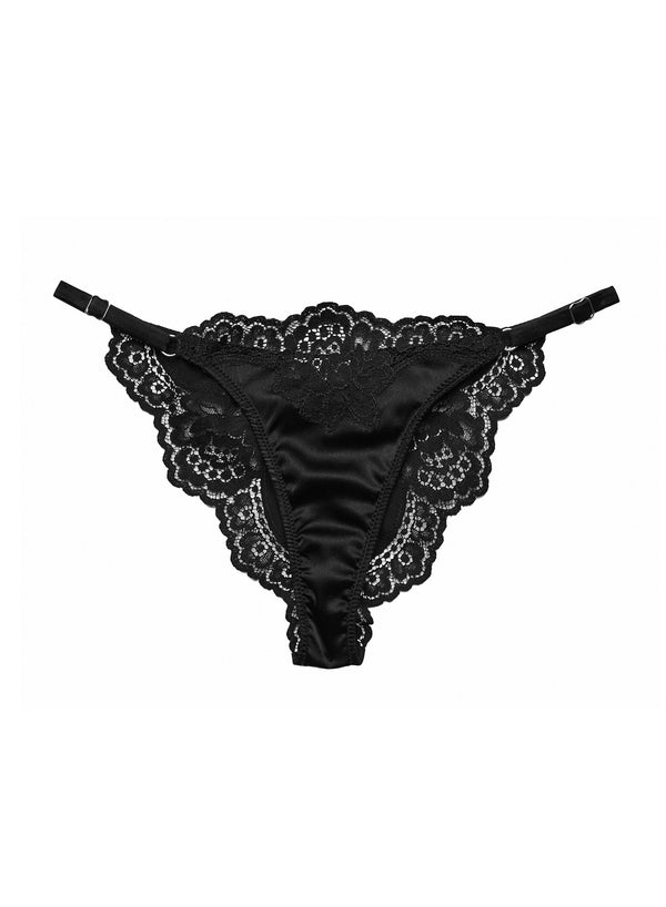 Black - James Lace Cheeky | Fleur du Mal - DEMO