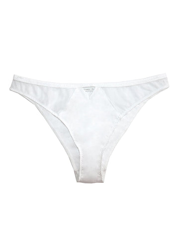 White - Sexy Cotton Cheeky | Fleur du Mal - DEMO