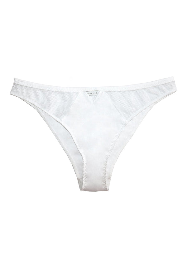 White - Sexy Cotton Cheeky | Fleur du Mal - DEMO