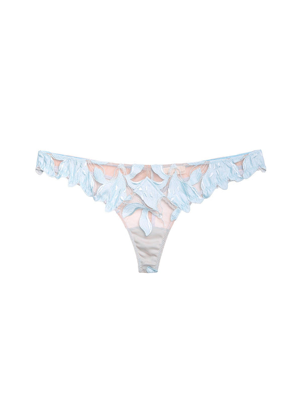 Glacier - Lily Embroidery Hipster Thong | Fleur du Mal - DEMO