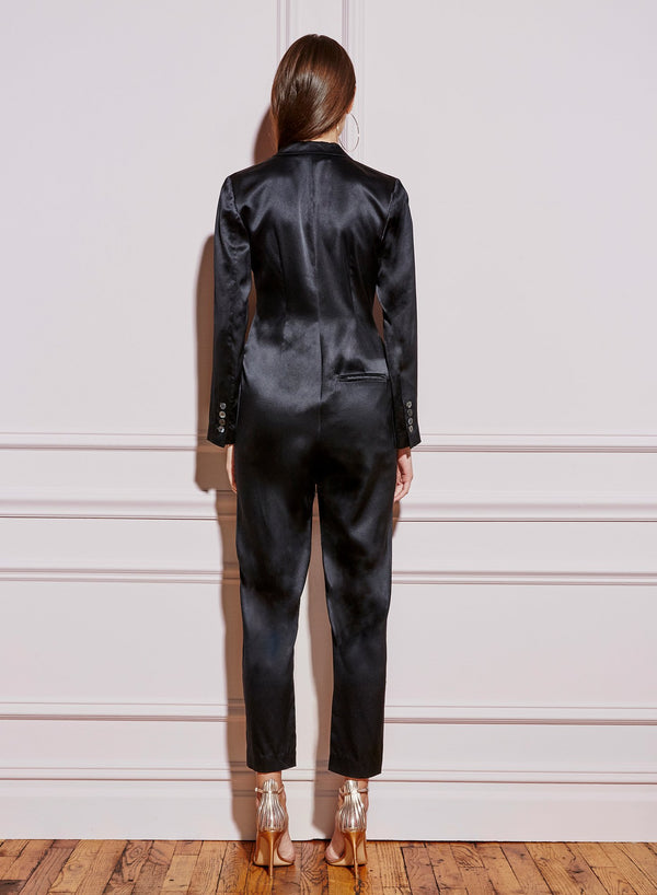 Black - Silk Jumpsuit | Fleur du Mal - DEMO