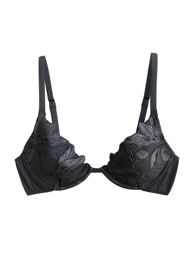Black - Lily Underwire Bikini Top | Fleur du Mal - DEMO