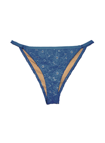 Amalfi blue - String Cheeky Bikini | Fleur du Mal - DEMO