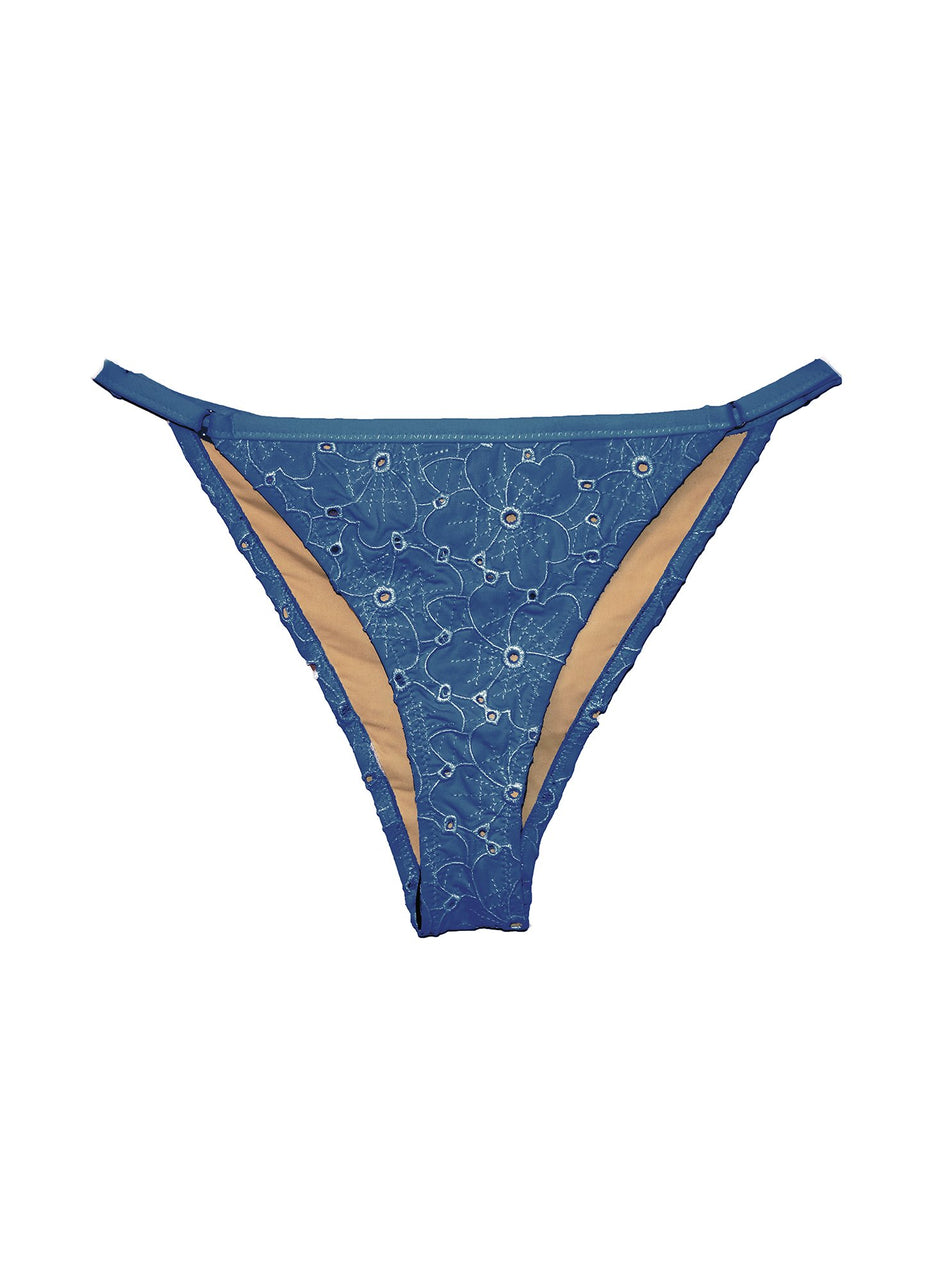 Amalfi blue - String Cheeky Bikini | Fleur du Mal - DEMO
