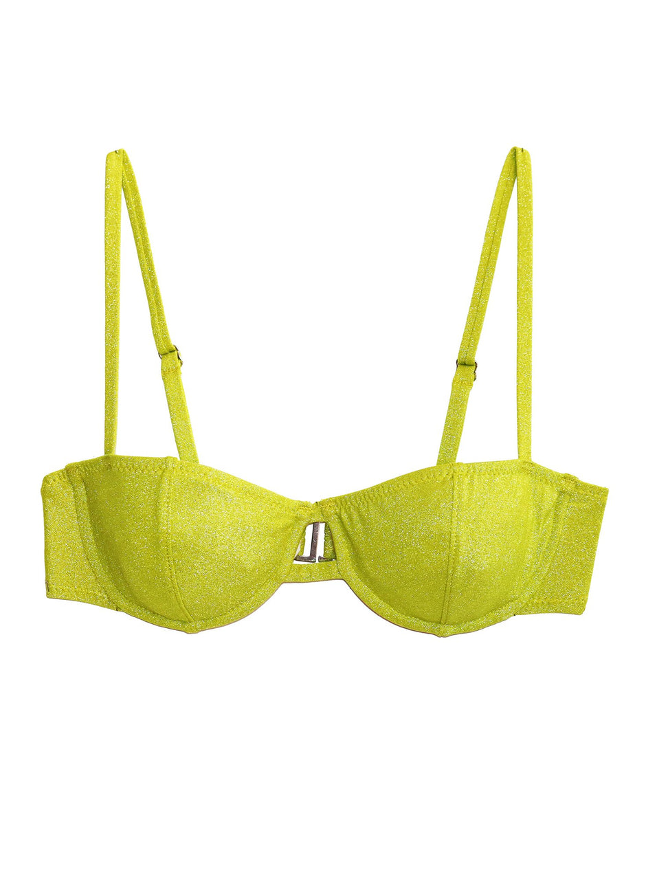 Citrine - Balconette Bikini Top | Fleur du Mal - DEMO