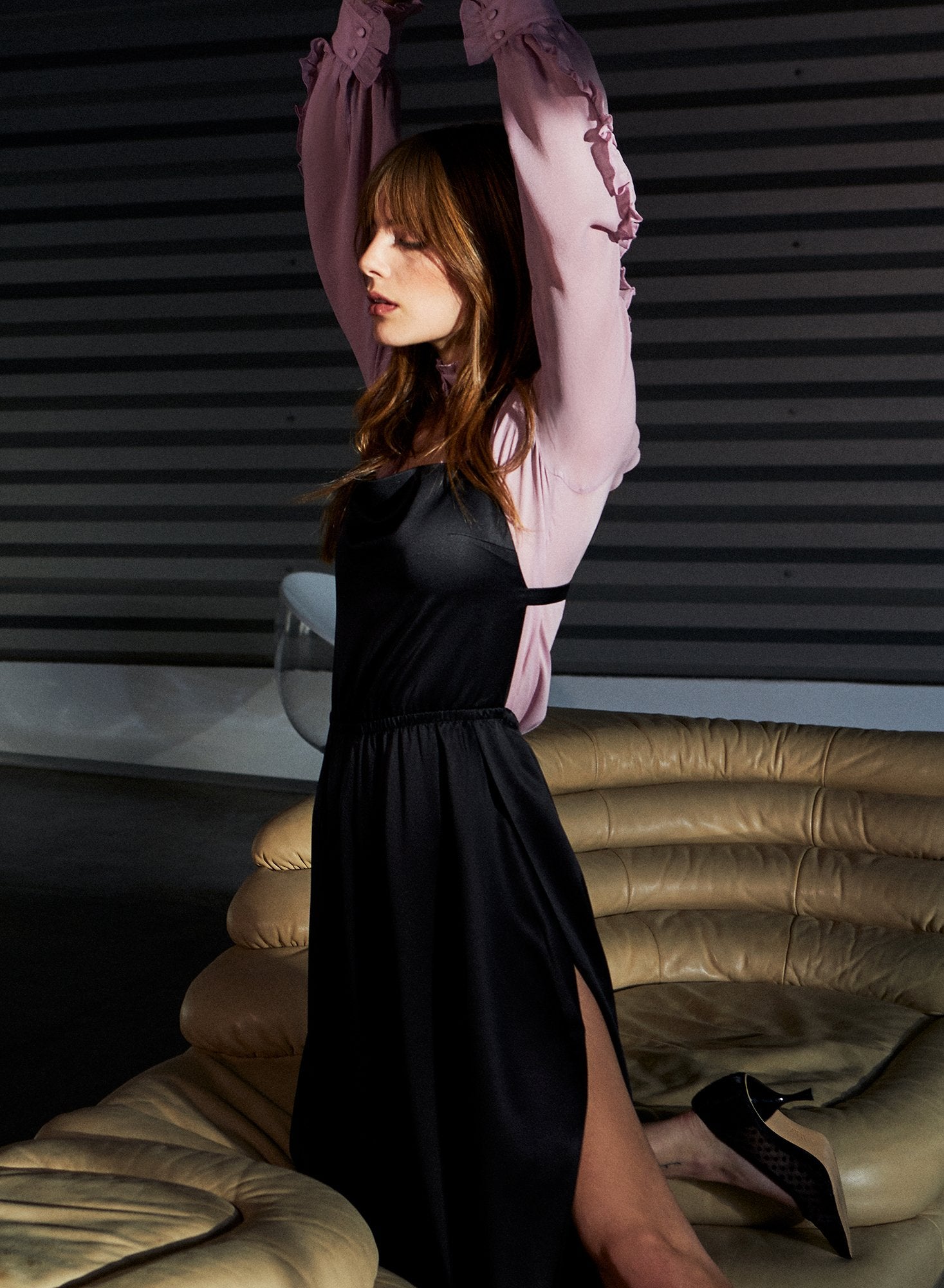 Ruffle Neck Blouse