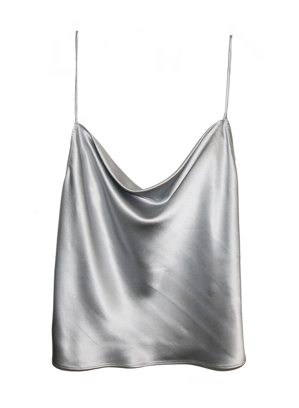 Platinum - Cowl Neck Spaghetti Strap Cami | Fleur du Mal - DEMO