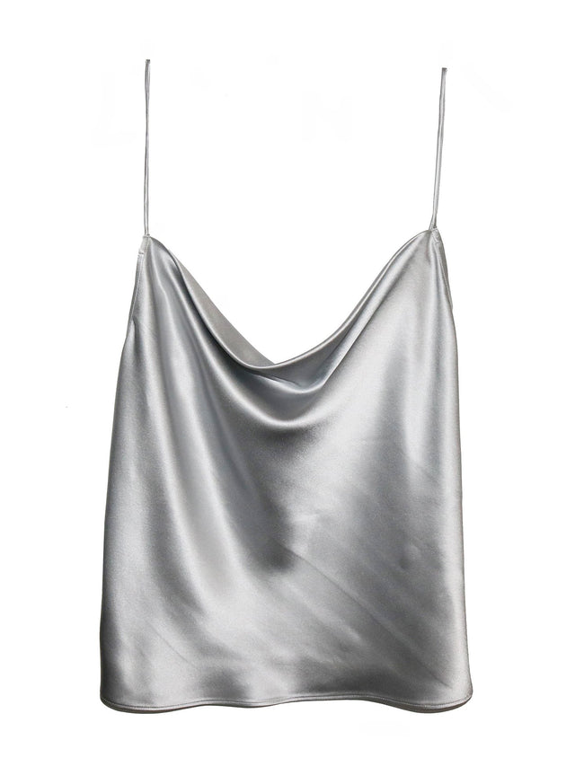 Platinum - Cowl Neck Spaghetti Strap Cami | Fleur du Mal - DEMO
