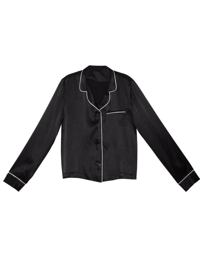Black - Fleur PJ Top | Fleur du Mal - DEMO