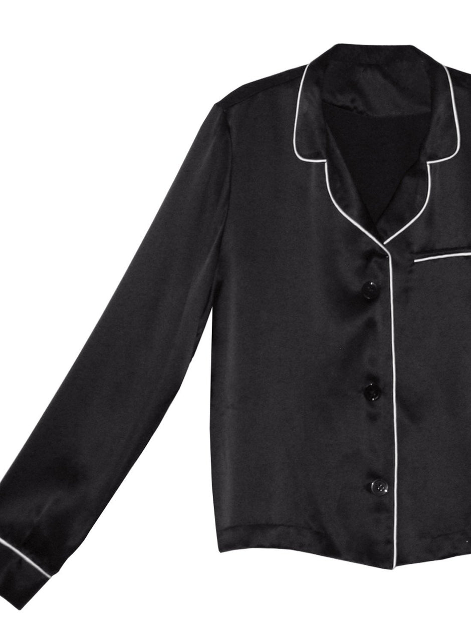 Black - Fleur PJ Top | Fleur du Mal - DEMO