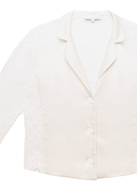 Cillis Lace Silk Combo PJ Top