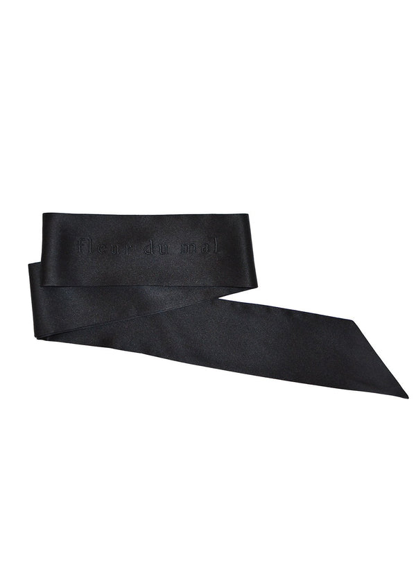 Black - Fleur du Mal Silk Blindfold | Fleur du Mal - DEMO