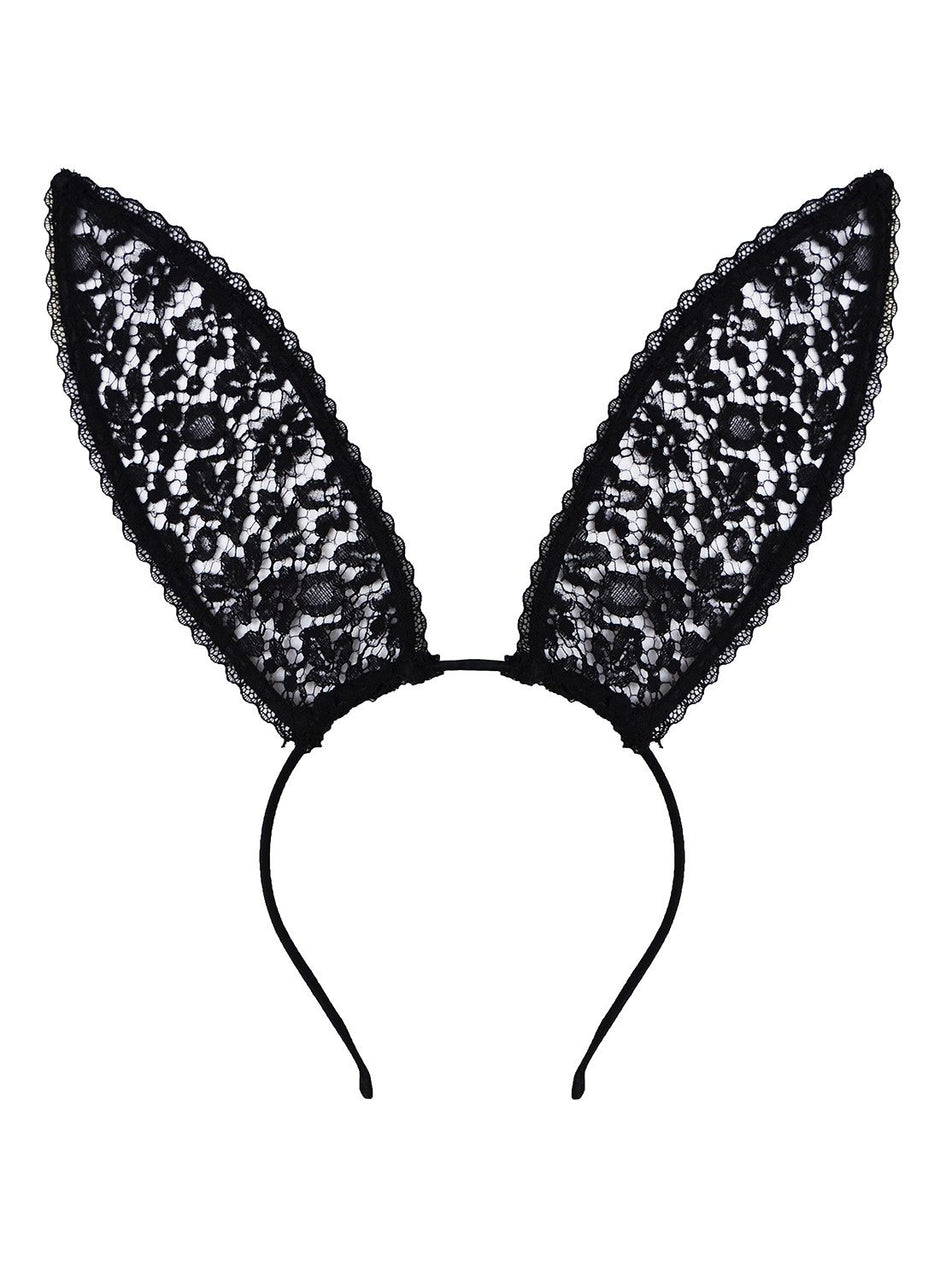 Black - Lace Bunny Ears | Fleur du Mal - DEMO