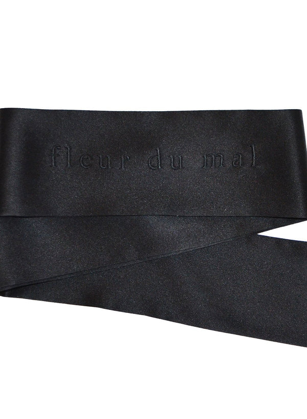Black - Fleur du Mal Silk Blindfold | Fleur du Mal - DEMO