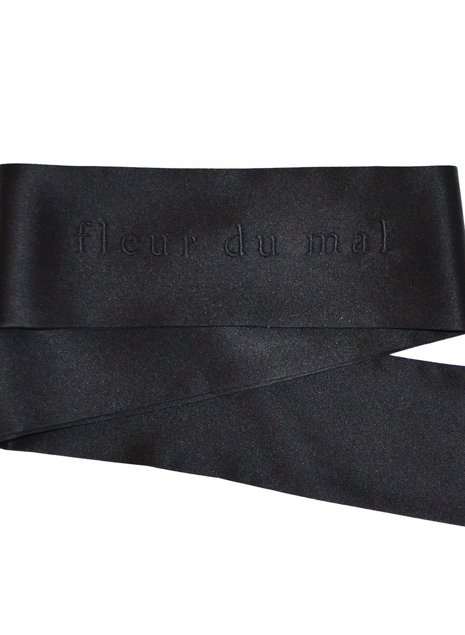 Black - Fleur du Mal Silk Blindfold | Fleur du Mal - DEMO