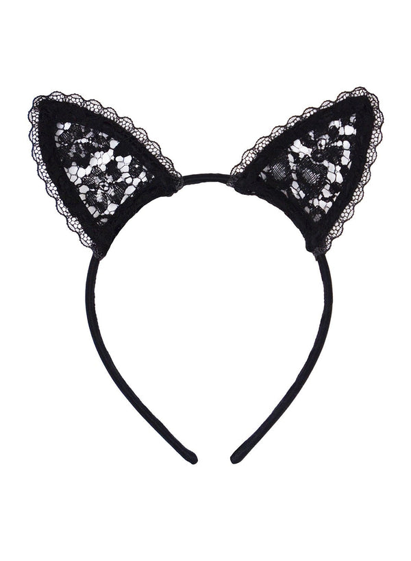 Black - Lace Cat Ears | Fleur du Mal - DEMO