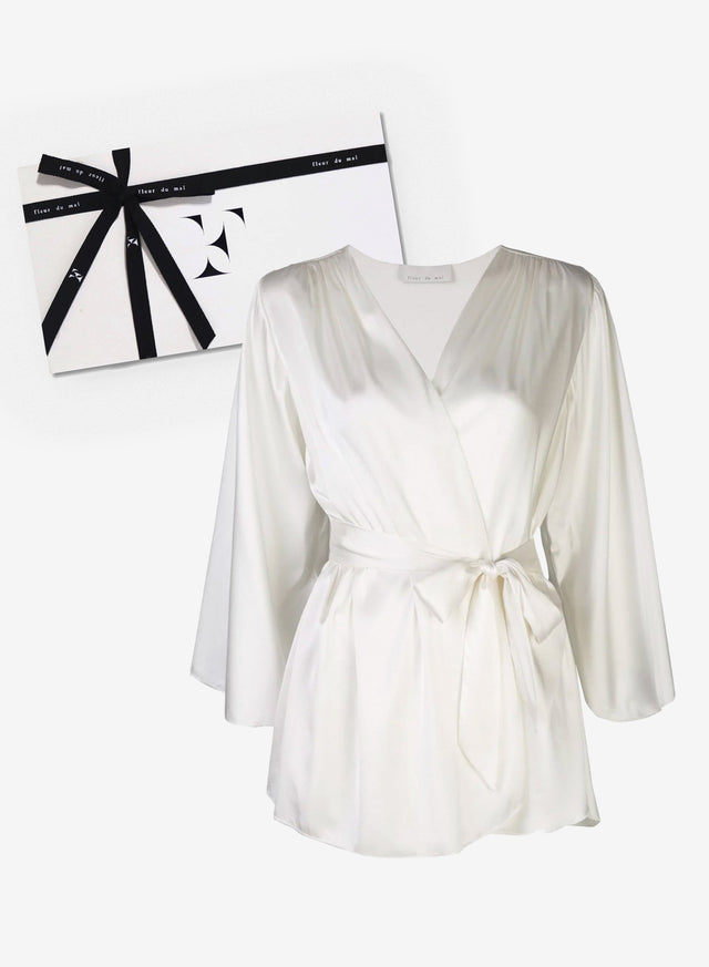 Creme - Angel Sleeve Robe Gift Box | Fleur du Mal - DEMO