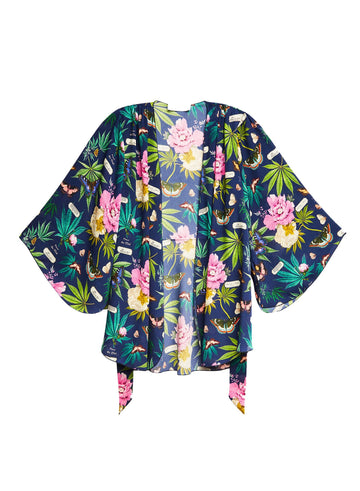 Papillon-indigo - Angel Sleeve Robe | Fleur du Mal - DEMO