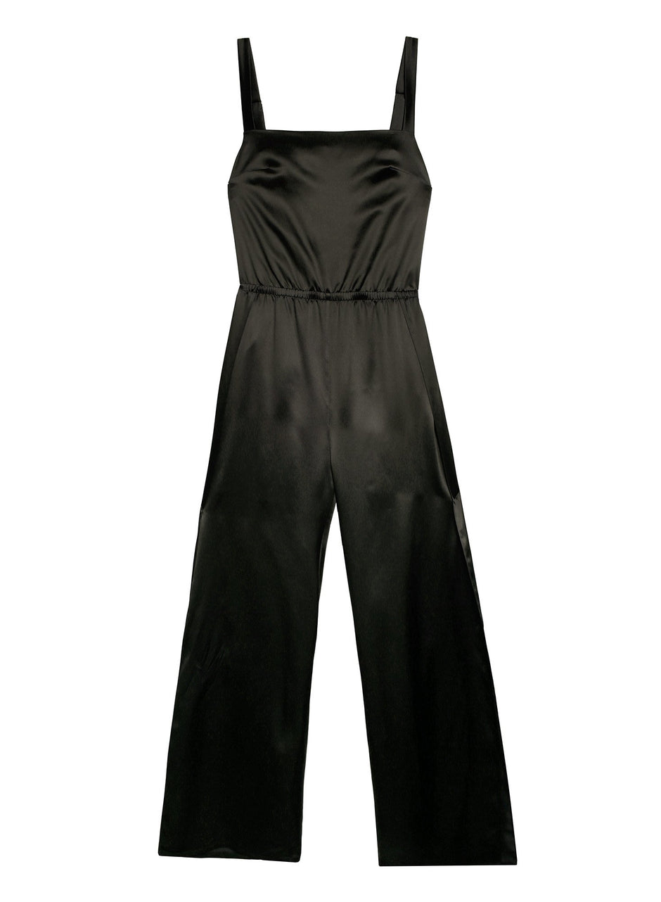 Black - Apron Jumpsuit | Fleur du Mal - DEMO