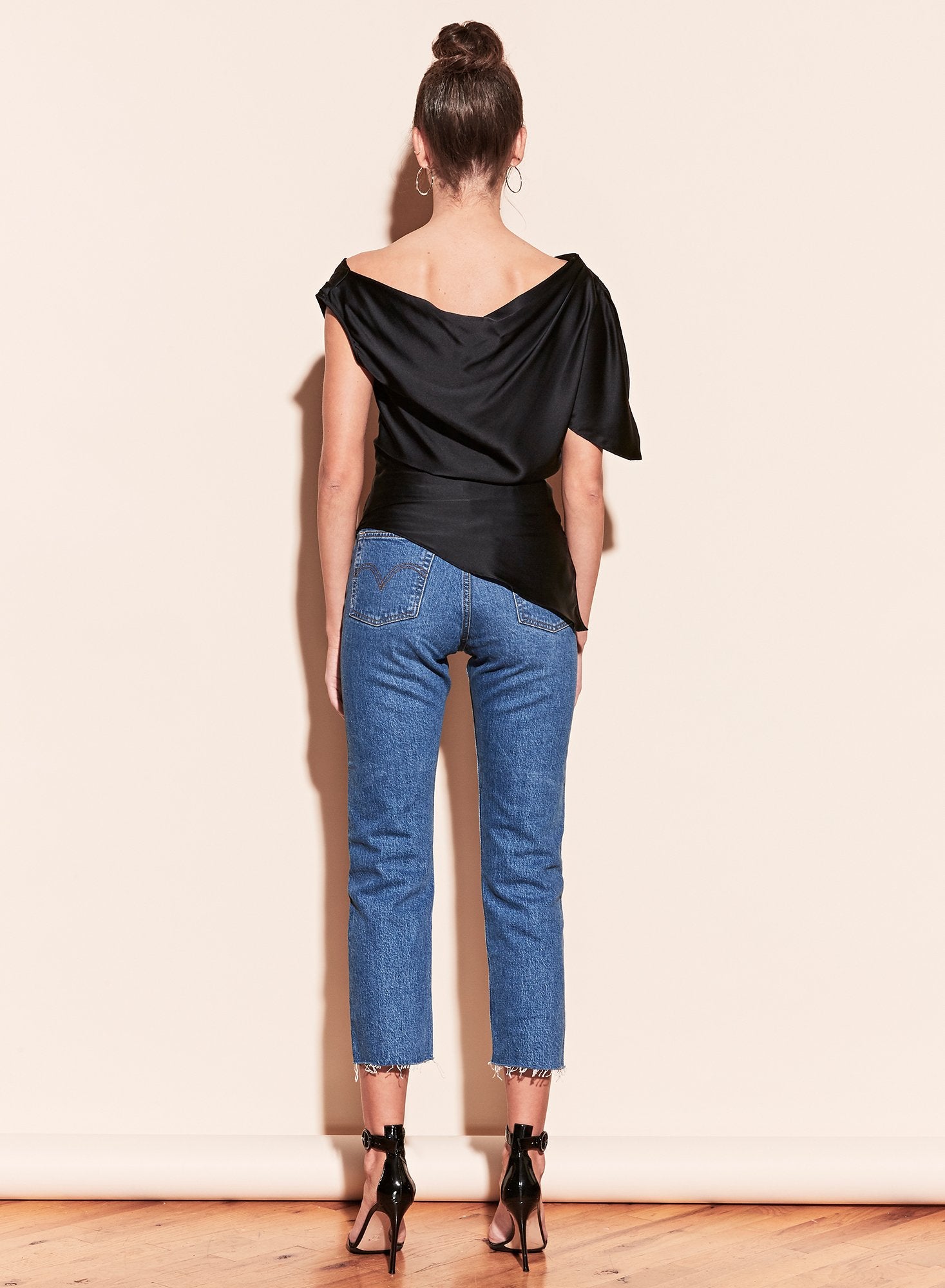 Asymmetrical Cowl Top