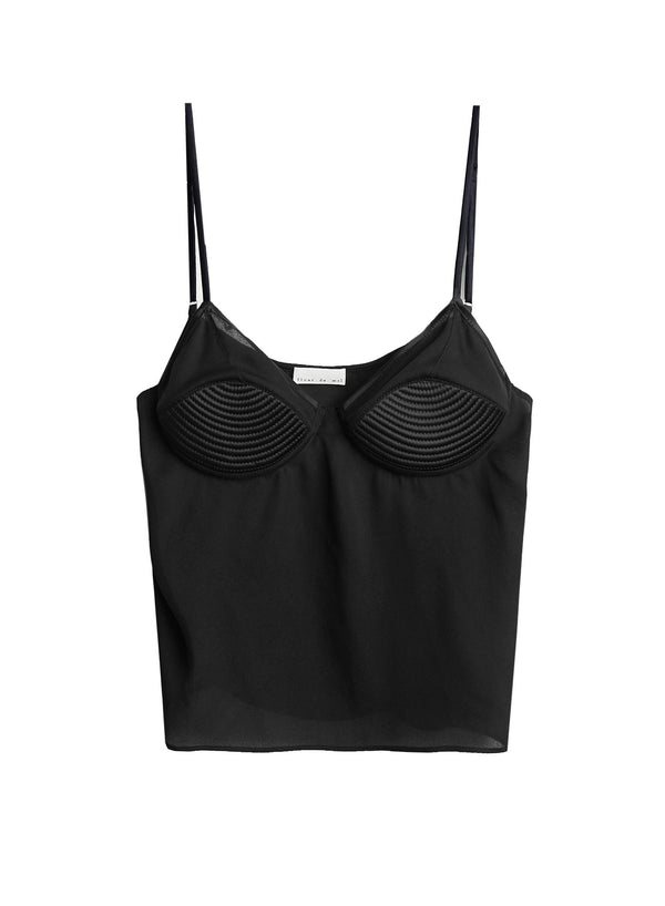 Black - Bebe Bra Cami | Fleur du Mal - DEMO