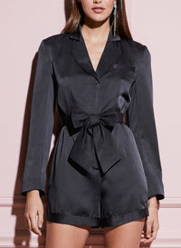 Short Tuxedo Jumpsuit