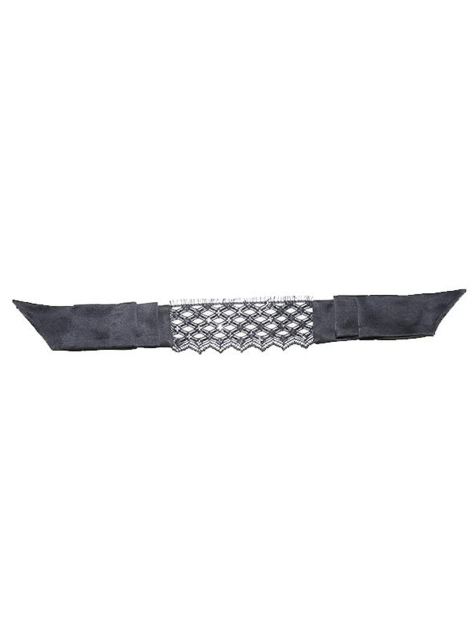 Black - Sequined Lace Blindfold | Fleur du Mal - DEMO
