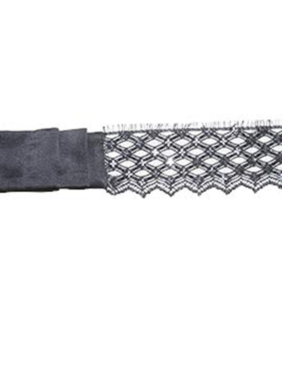 Black - Sequined Lace Blindfold | Fleur du Mal - DEMO