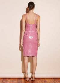 Patent Seamed Cami