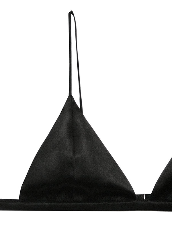 Black - Luxe Triangle Bra | Fleur du Mal - DEMO