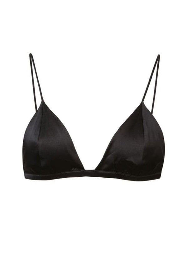 Black - Luxe Triangle Bra | Fleur du Mal - DEMO