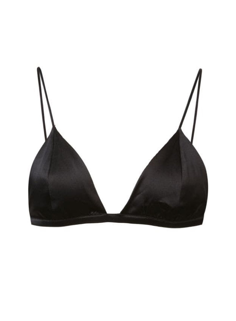 Black - Luxe Triangle Bra | Fleur du Mal - DEMO