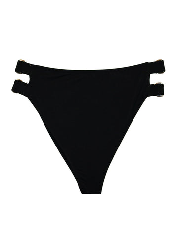 Black - Cutout High Waist Bottom | Fleur du Mal - DEMO