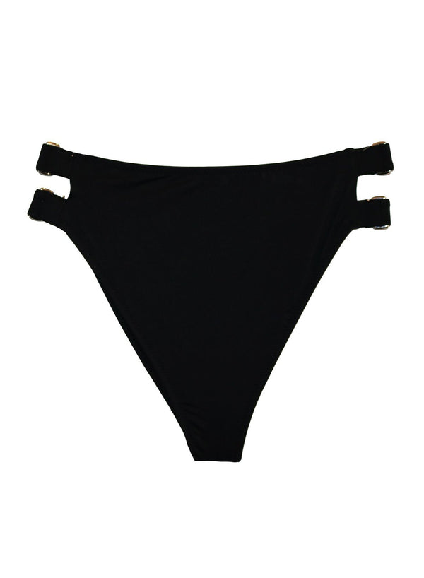 Black - Cutout High Waist Bottom | Fleur du Mal - DEMO