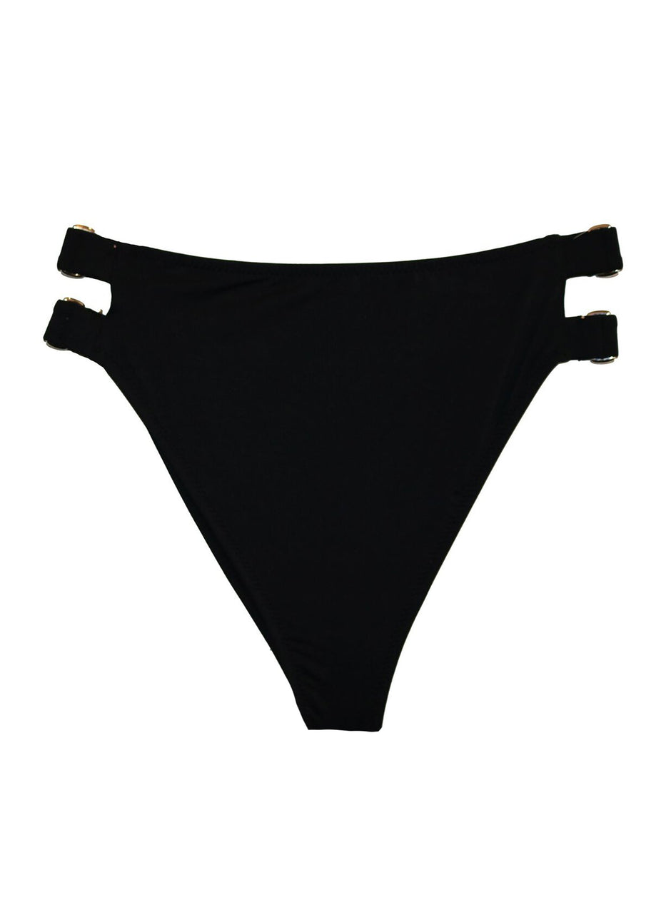 Black - Cutout High Waist Bottom | Fleur du Mal - DEMO