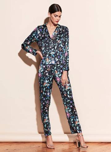 Black jungle print - Bedroom to Boardroom Pant | Fleur du Mal - DEMO