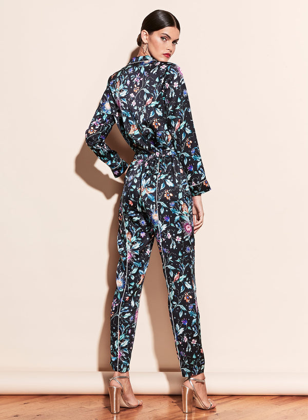 Black jungle print - Fleur PJ Top | Fleur du Mal - DEMO